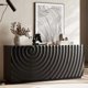 thumbnail image 1 of Gabinete de bufé con almacenamiento,4 puertas Moderno Accent Storage Sideboard,Lujoso bufé de gabinete de piso con antidumping independiente para cocina, 1 of 5