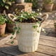 thumbnail image 2 of Macetero Metalico Beige Decorativo Con Asas Jardín S, 2 of 7