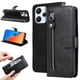 thumbnail image 3 of Funda con Cremallera para Xiaomi Redmi 12 5G, Carcasa Cartera de Cuero PU con Soporte y Tarjetero, 3 of 6