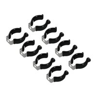 Magideal - Clips Clips Clips Soporte Soporte De Lámpara De Acero Inoxidable Cuestres De Tubería De Soporte Compactación Versátil Forma U Resistente Para Tubo De T8