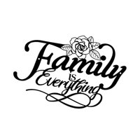 Magideal - Letrero De La Familia De Hierro, Decoración De Pared, Placa Colgante, Escultura De Pared De Fácil Instalación, Adorno Para Cafetería, Sala De Estudio,