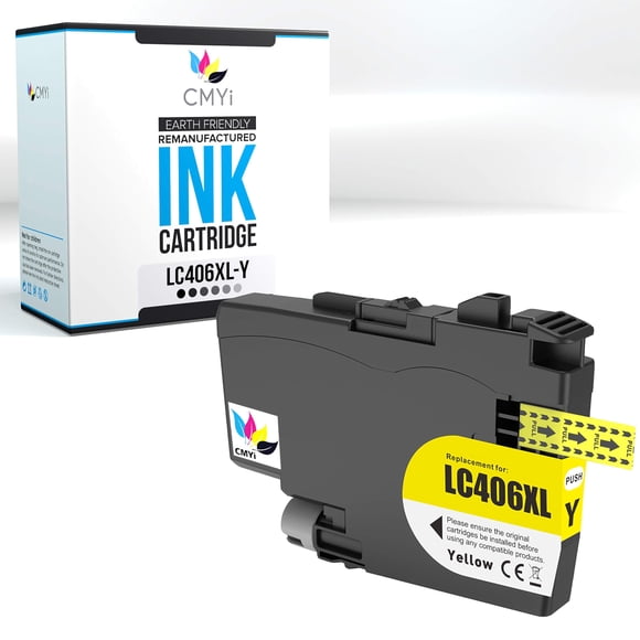 Cartucho de tinta cMyi LC406XL amarillo para impresora Brother MFC