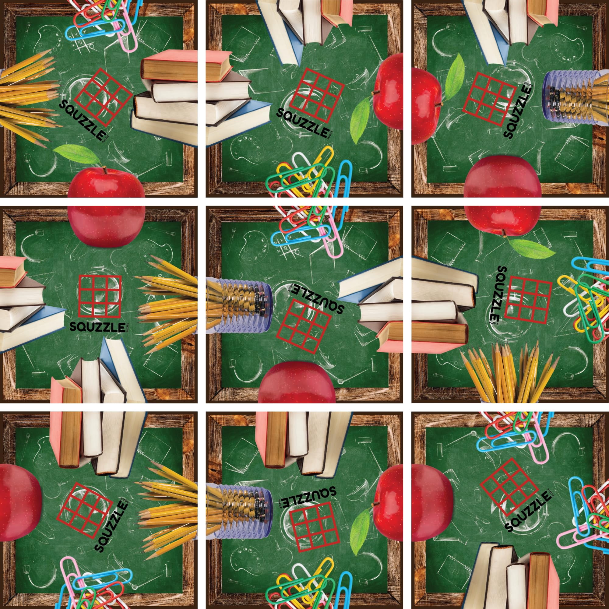 Juego De Rompecabezas Fun Squared Games Squzzle Puzzle De 9 Piezas