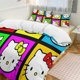 thumbnail image 3 of Hello Kitty Bedding Set for Girls Kids Teen Tween Ultra Soft Microfiber Comforter Set Twin Size with 3-Pieces Comforters Bed Sets Bedroom Decor Bed Sheets, 3 of 5
