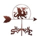 thumbnail image 5 of Metal Iron Dragon Weathervane Veleta Exterior Techo Granja Decoración 79cm Alto, 5 of 5