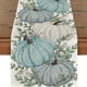 thumbnail image 2 of 1pc, Autumn Eucalyptus Leaves and Pumpkins Table Runner - Perfect for Thanksgiving, Fall, and Holiday Decor - 13x72 Inch, 2 of 5