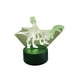 thumbnail image 4 of Lampara Ilusion 3D Dino Pareja de 7 colores, Base touch, 4 of 7