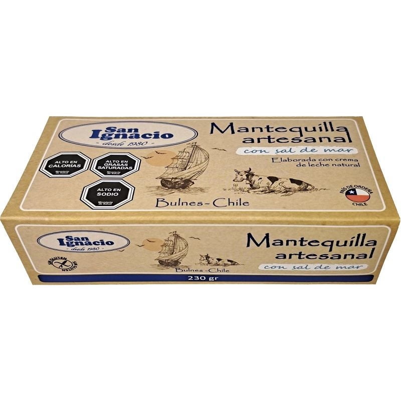 Mantequilla Sal De Mar Tradicional 230 g San Ignacio