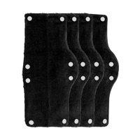 Ioensy - 4 Piezas De Gorro Duro, Banda Para El Sudor, Paño De Rizo, Disipación De Calor Reutilizable, Negro