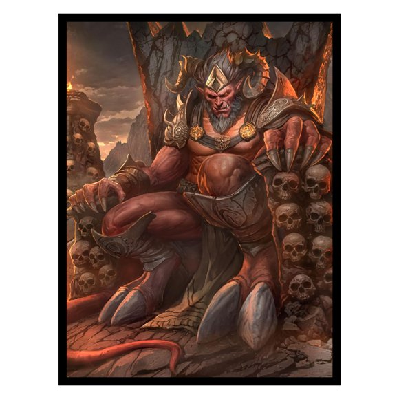 Fundas para cartas Realm Guard Demon Throne mate, 106 unidades