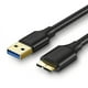 thumbnail image 1 of Cable De Datos 3.0 M/m Hdd Externo Usb-a/micro-b 50cm Negro Us130, 1 of 4