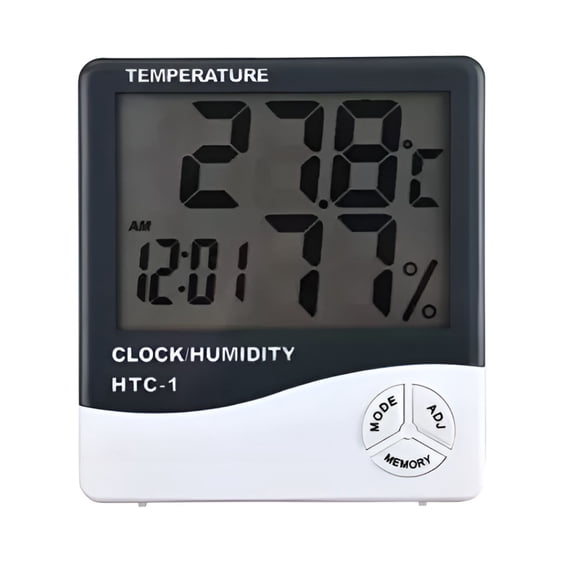 Termómetro Indoor Htc-1 10cm Medición Precisa Blanco