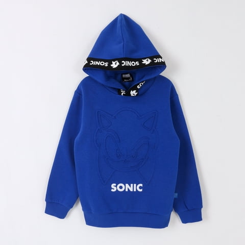 Polerón Niño Hoodie Personaje Azul Sonic