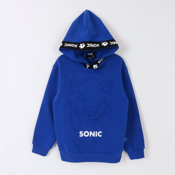 Polerón Niño Hoodie Personaje Azul Sonic