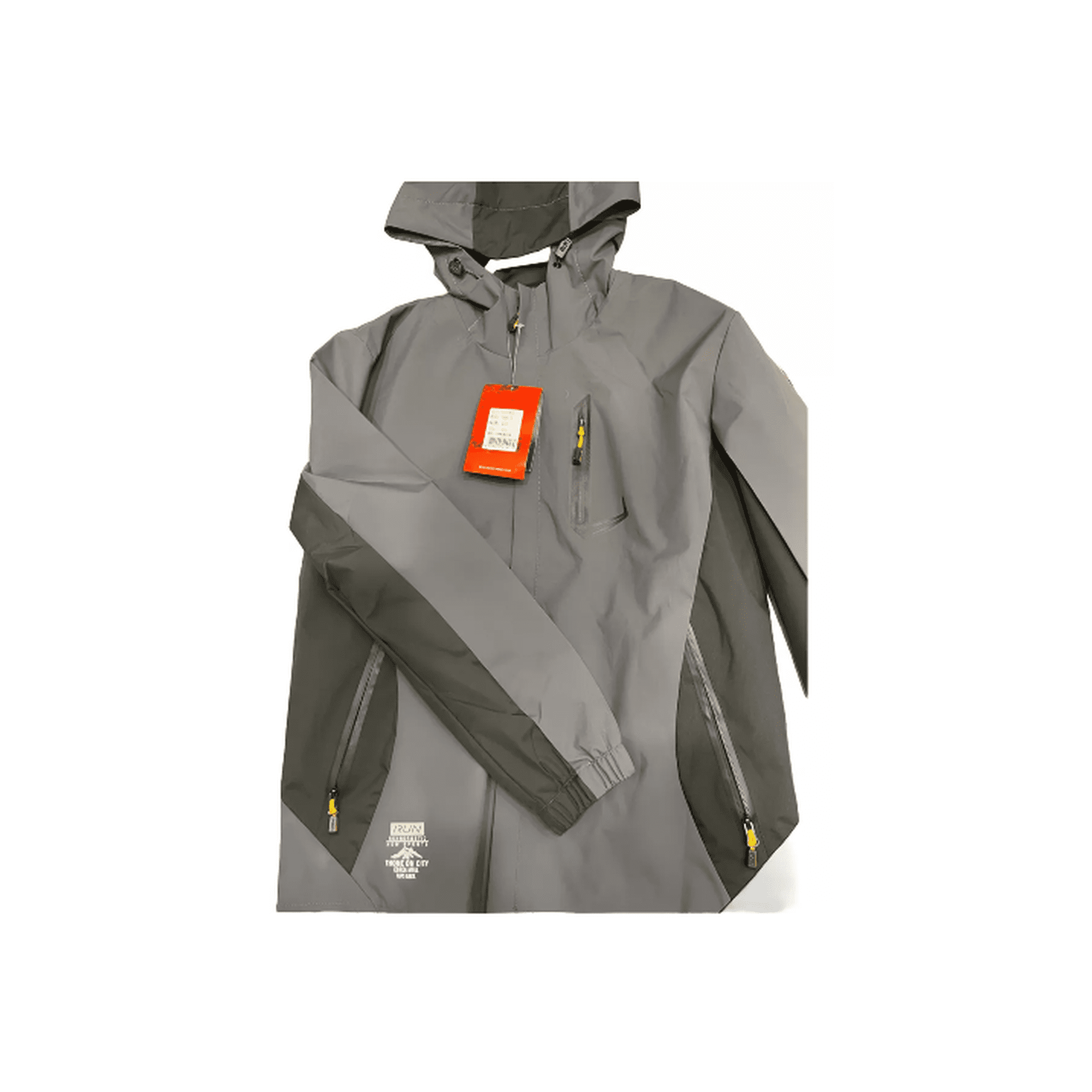 Genérico - Chaqueta Cortaviento Deportiva Ultra Liviana Micropolar Gris, Talla Xl