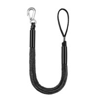 Magideal - Línea De Muelle Elástica Para Ancla, Accesorios Para Barcos, Línea De Anclaje Elástica Que Absorbe En Anclajes Y Muelles Con Clip De Acero , Negro