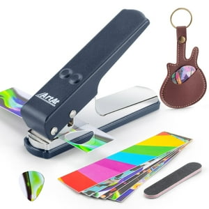 Kit Perforador De Púas Artat Diy Para Hacer Púas De Guitarra Con Soporte