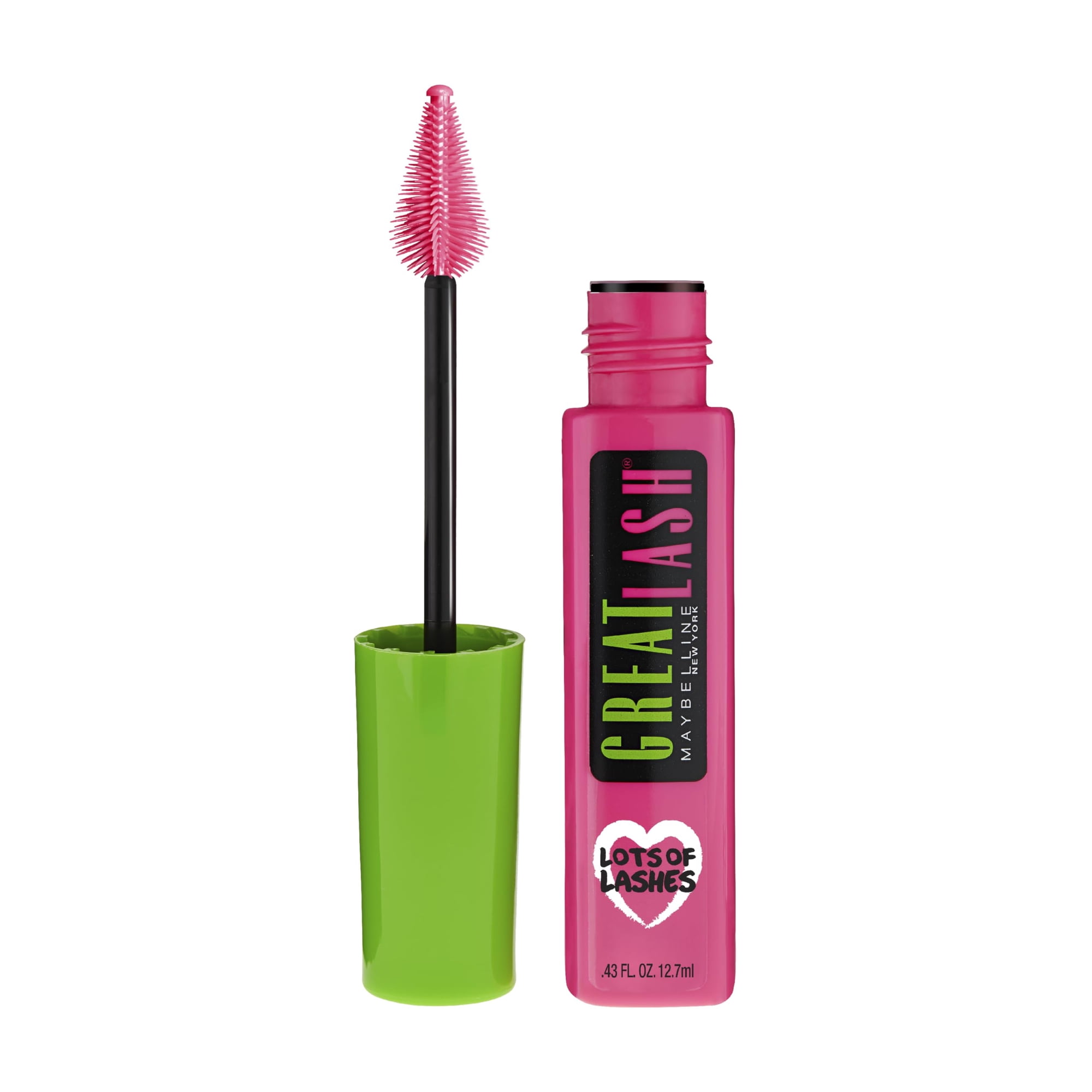 Máscara Maybelline Great Lash Lots Of Lashes De Color Negro Parduzco
