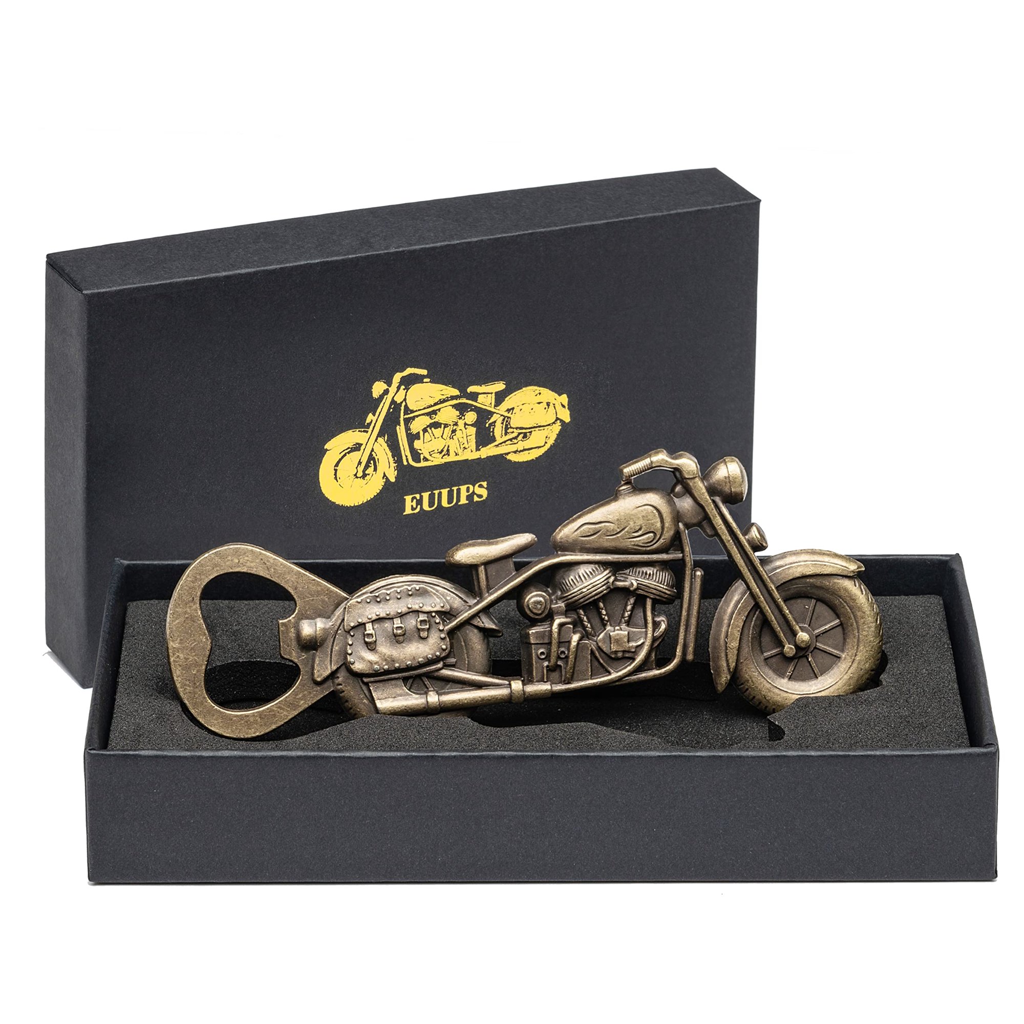 Abridor De Botellas Euups, Motocicleta Vintage, Aleación De Bronce Y Zinc