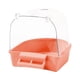 thumbnail image 4 of Caja De Ba?o Para Pájaros Y Mascotas, Tortolitos, Pájaros Peque?os, Periquitos, Loro Enjaulado, Ba?era De Ba?o, Naranja Y Rosa, 4 of 5