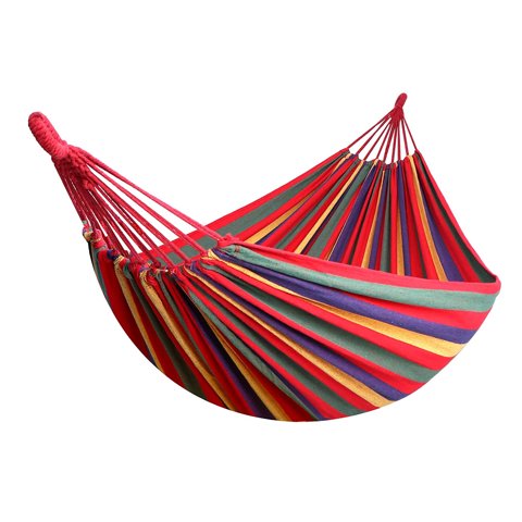 Importclick - Hamaca De Algodón Multicolor 2 Plazas 180X150 Cm