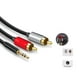 thumbnail image 2 of Cable De Audio Plug 3.5mm A 2 Rca 1 Metro, 2 of 4