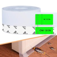 Wigtda - Sello Para Puerta Con Burlete, 33 Pies, Extra Ancho, De Silicona Transparente