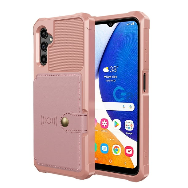 Stylish PU Leather Flip Wallet Cover With Photo Holder - Perfect for Samsung Galaxy A14 5G/A54 5G