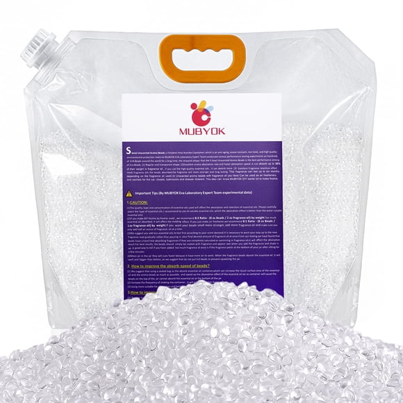 Perlas aromáticas MUBYOK de 7 lb sin fragancia de EVA para ambientadores DIY para auto