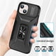 thumbnail image 3 of Funda Armada para iPhone 15 Plus con Tapa Deslizante y Soporte Magnético Giratorio Negro, 3 of 5