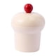 thumbnail image 1 of Tarro De Caramelos Con Tapa De 0,5 L, Ligero, Decorativo, Para Galletas, Para Bufé, Bodas, Fiestas, Color Blanco Lechoso Y Rojo, 1 of 5