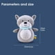 thumbnail image 2 of Children's Music Projector, Doll Sleeping Baby Cute Raccoon Plush Doll Starry Sky Projection Lamp Comforting Plush Toy, Parent-child Interaction With Light Music Doll, 2 of 4