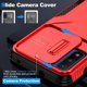 thumbnail image 5 of Funda Resistente para Motorola Moto G Power 2022 con Tapa Deslizante y Protección Militar Rojo, 5 of 6