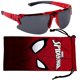 thumbnail image 1 of Gafas de sol Marvel Spiderman para niños, elegantes, cómodas y duraderas, con protección UV y funda de transporte blanda, con licencia oficial, calcetines Spiderman, 1 of 7