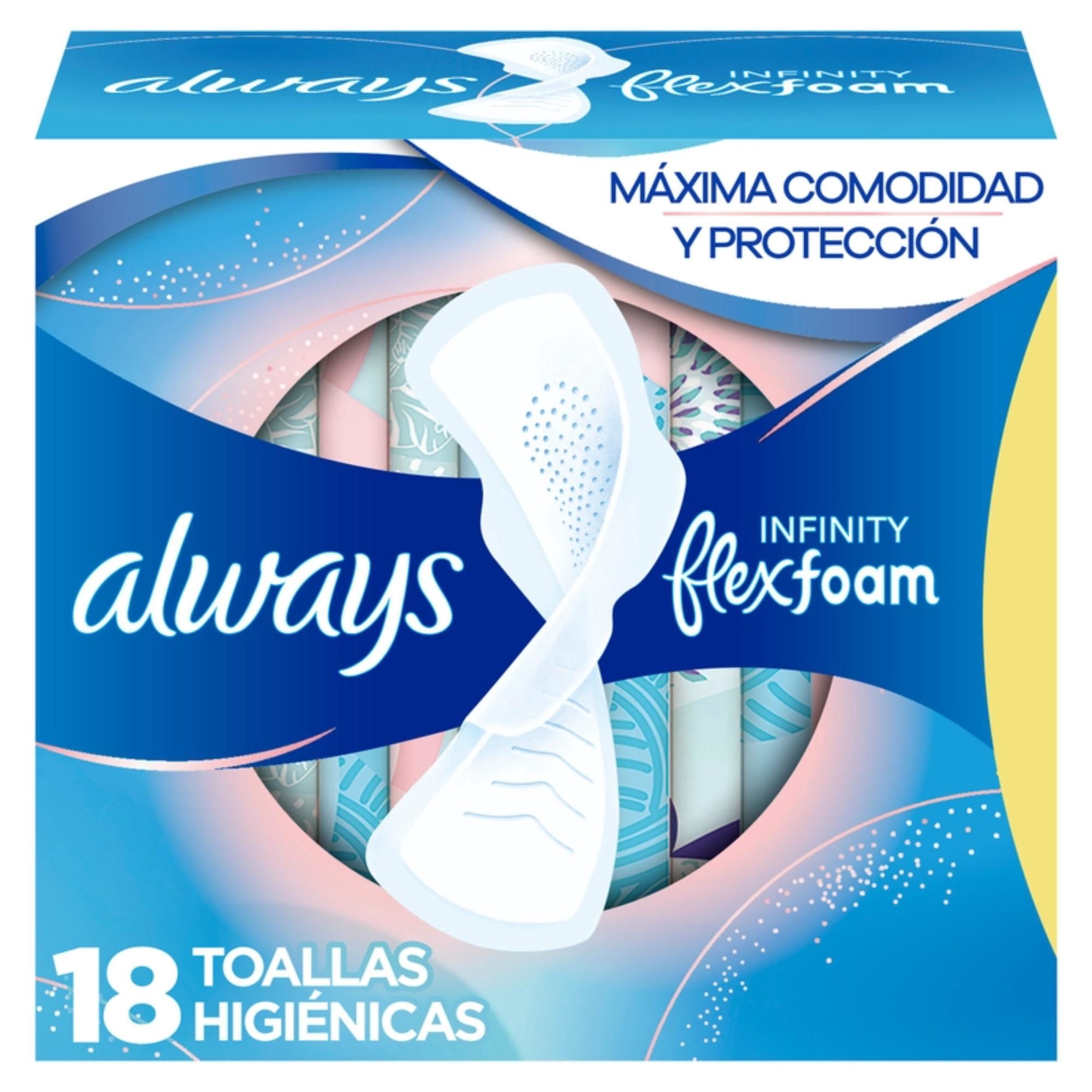 Toallas Higiénicas Always Con Alas Infinity Día a $3.000