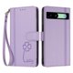 thumbnail image 3 of Funda Cartera Trébol para Google Pixel 8A con Ranuras Tarjetas y Carga Inalámbrica Morado claro, 3 of 6