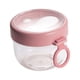 thumbnail image 3 of Taza De Cereales Con Tarro De Avena Durante La Noche, Taza De Leche Con Agua Y Azúcar De 600ml Para Oficina, Hogar, Gimnasio, Rosa, 3 of 5