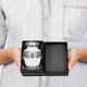 thumbnail image 3 of Urna Trupoint Memorials Pearl Pequeña para Recuerdos Blanca con Plata, 3 of 7