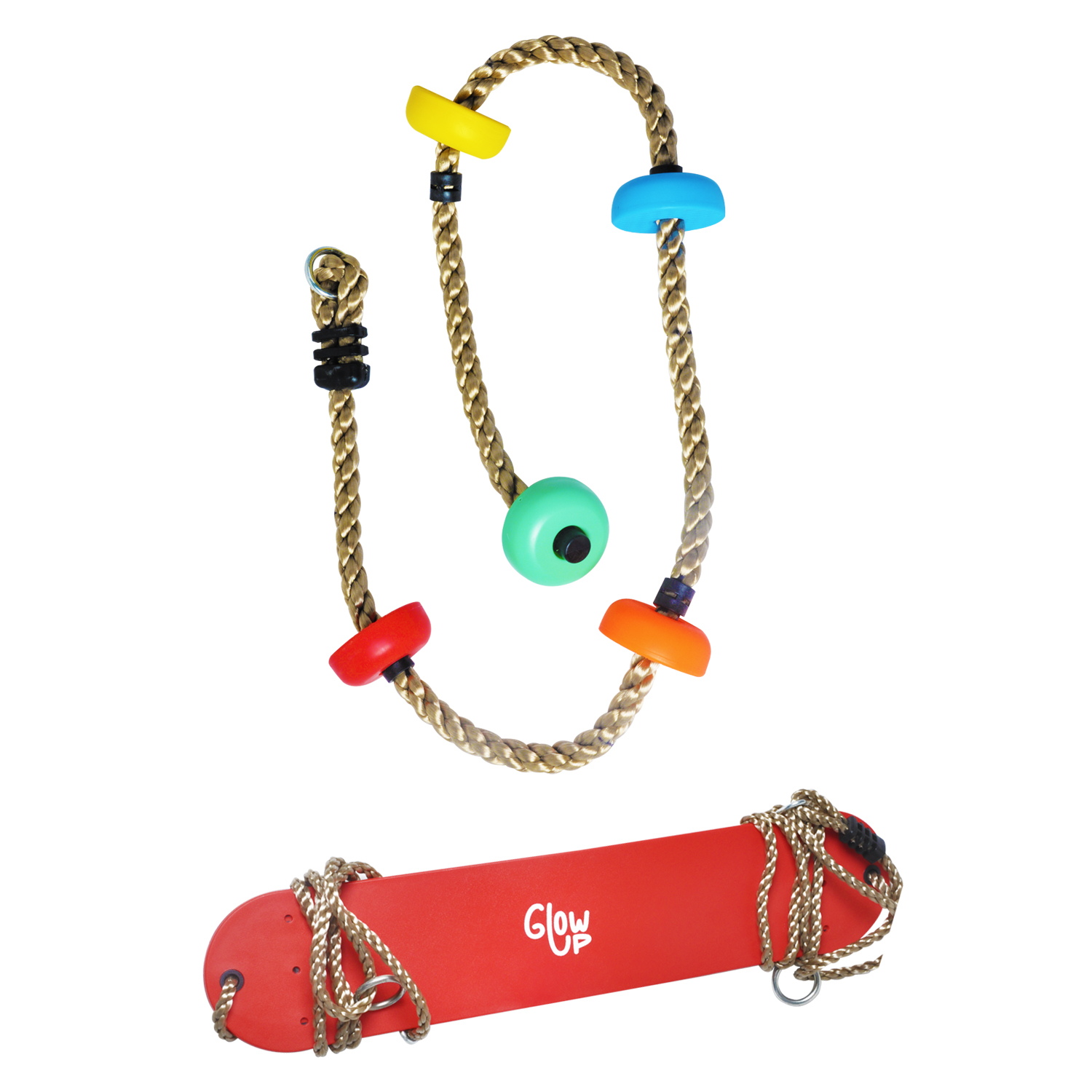 Glowup - Pack Columpio Eva Rojo Y Escalador