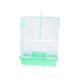 Ioensy - Jaula Para Pájaros, Casa, Suministros Para Mascotas, Nido, Poste De Pie, Jaula Para Loros, Pinzones, Verde