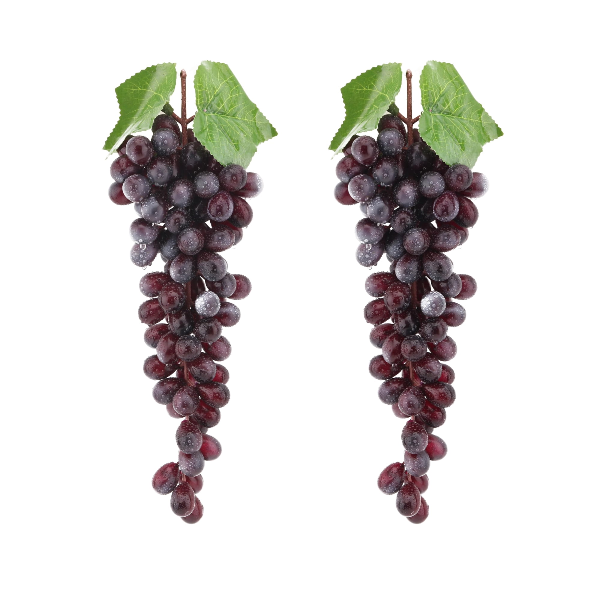 Uvas Artificiales Caiyjhao 2 Piezas, 85 Uvas Moradas