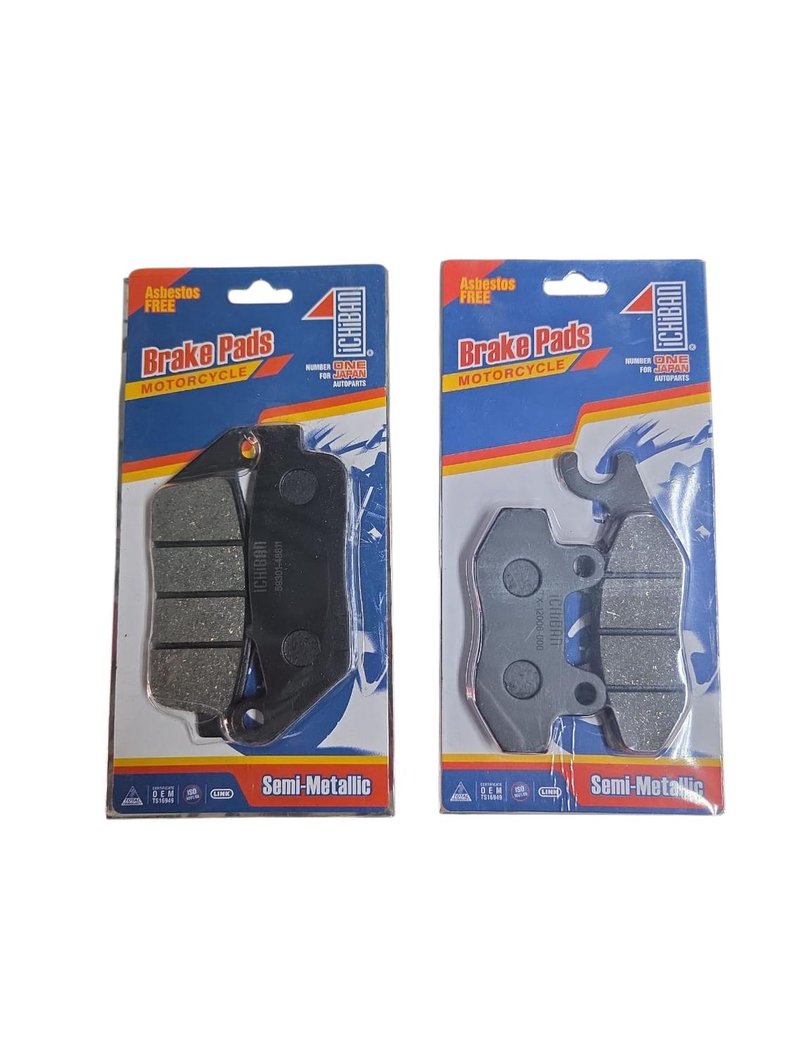 Genérico - Pastillas Freno Delanteras Y Traseras Kawasaki Versys 300