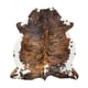 thumbnail image 1 of Alfombra De Piel De Vaca Brown Brindle Piel De Vaca De Primera Calidad 6 X 7 A 8 Pies, 1 of 7