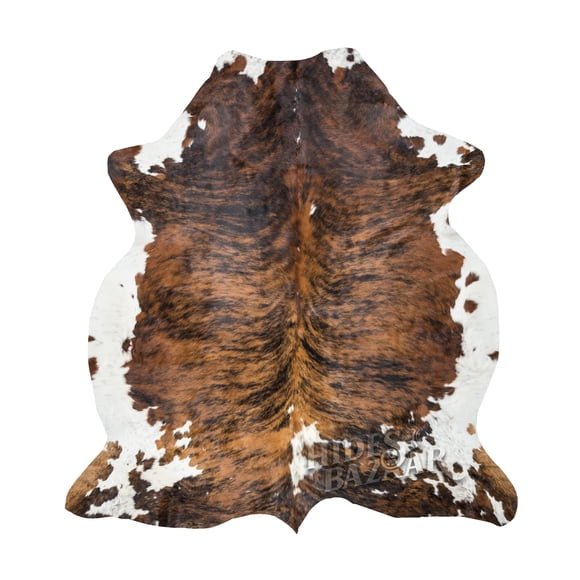 Alfombra De Piel De Vaca Brown Brindle Piel De Vaca De Primera Calidad 6 X 7 A 8 Pies