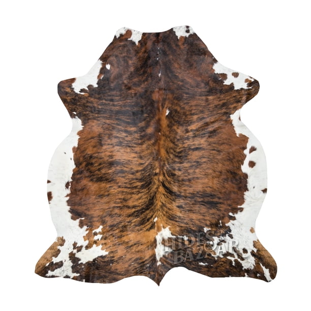 Alfombra De Piel De Vaca Brown Brindle Piel De Vaca De Primera Calidad 6 X 7 A 8 Pies