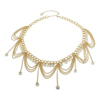 Ioensy - Regalo De Cadena De Cintura De Niveles Múltiples Moneda De Oro Punk Ajustable Para Mujeres De Fiesta