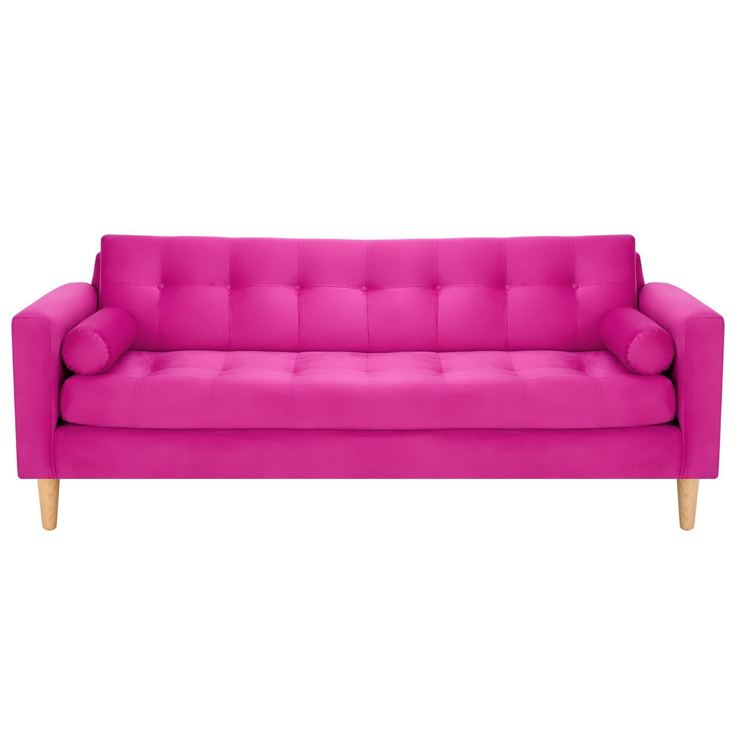 Bodevir - Sofa Retro 3cg Felpa 05 Fucsia