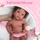 thumbnail image 4 of Muñeca de silicona Oppaionaho con boca abierta, 48 cm, con pelo para niña, 4 of 9