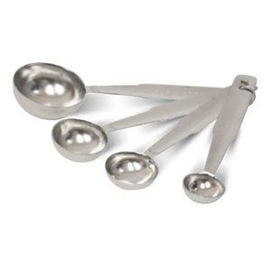 Cucharas De Medicion Acero Inox 5 10 15 20Ml Cuiner Plateado