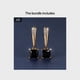 thumbnail image 1 of Square Cut Black Stone Emerald Earrings 18K Gold Plated Ornament For Women Daily Decor Jewelry, 1 of 3